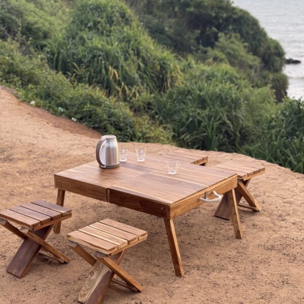 Portable Folding Camping Table Box Set