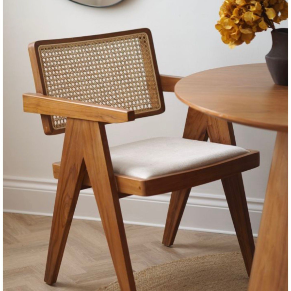 Teak CaneBack Armchair