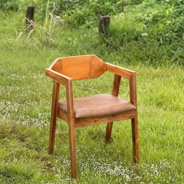 Teak Facet Dining   Armchair