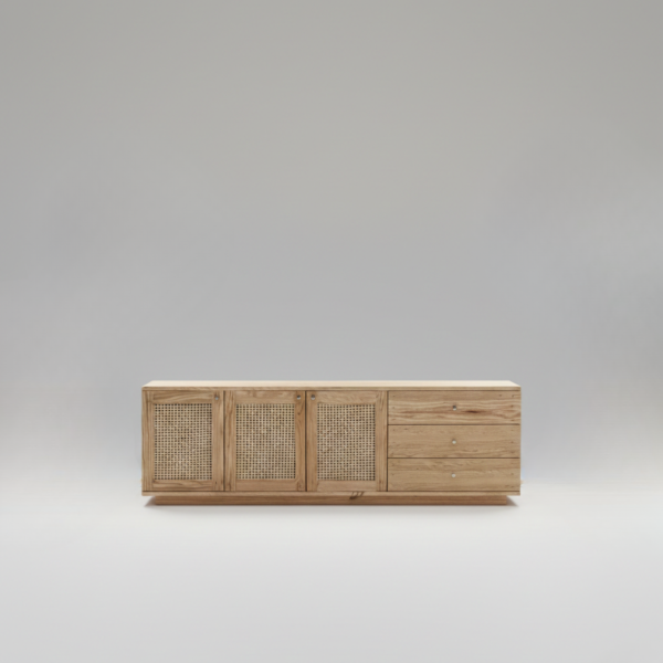 Oak CaneLine Console