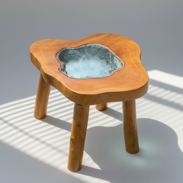 Lagoon Glass-Inlay Coffee Table