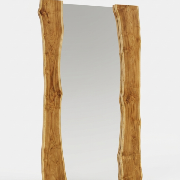 Twin Slab Live Edge Mirror