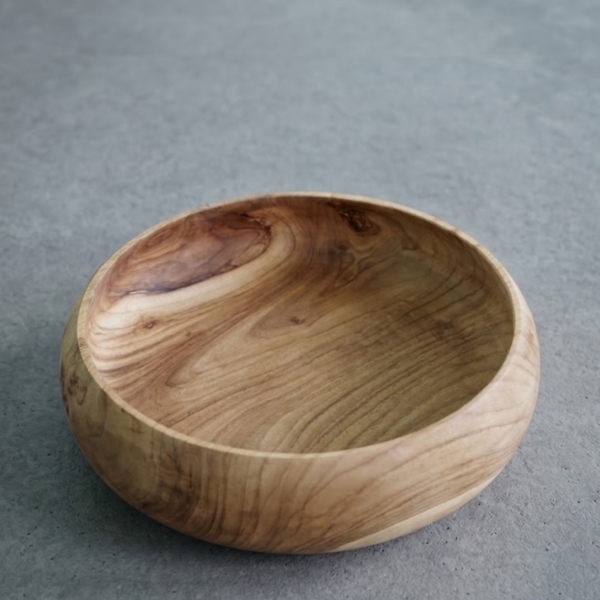 Curved Rubana bowl 30x9